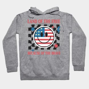 4th Of July Smile Face America Funny Independence Day Hoodie